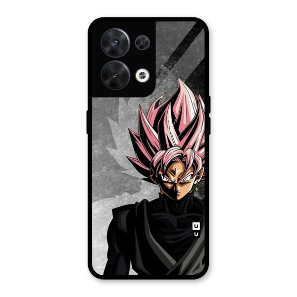 Angry Goku Glass Back Case for Oppo Reno8 5G