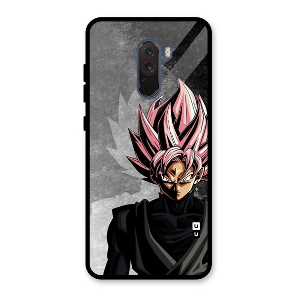 Angry Goku Glass Back Case for Poco F1