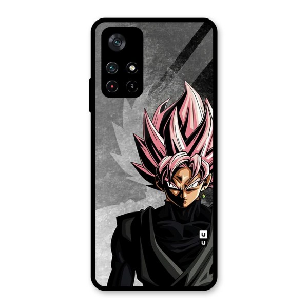 Angry Goku Glass Back Case for Poco M4 Pro 5G