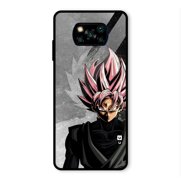 Angry Goku Glass Back Case for Poco X3 Pro