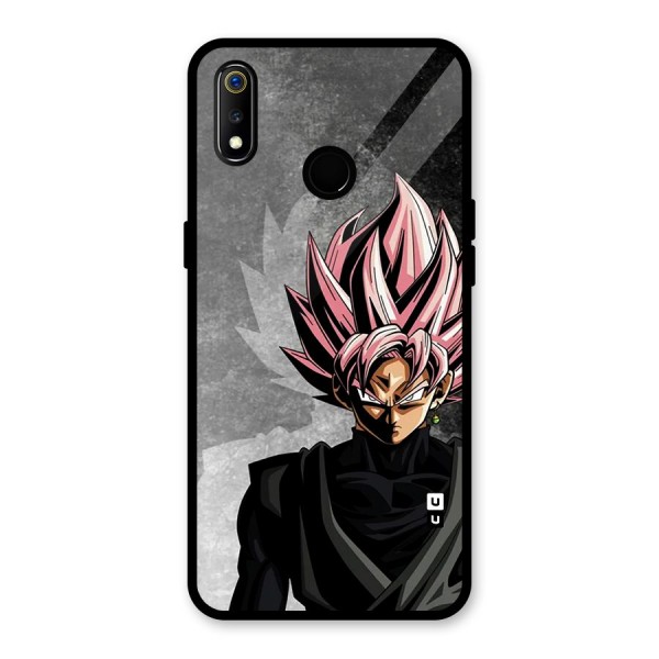 Angry Goku Glass Back Case for Realme 3