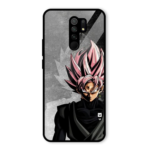 Angry Goku Glass Back Case for Redmi 9 Prime