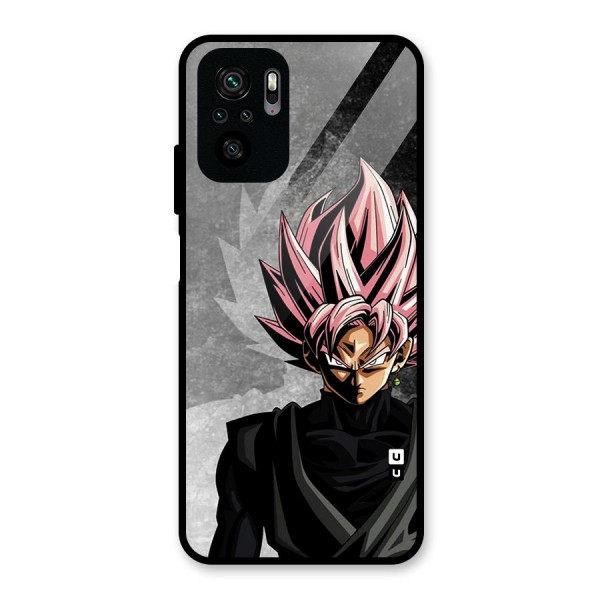 Angry Goku Glass Back Case for Redmi Note 10