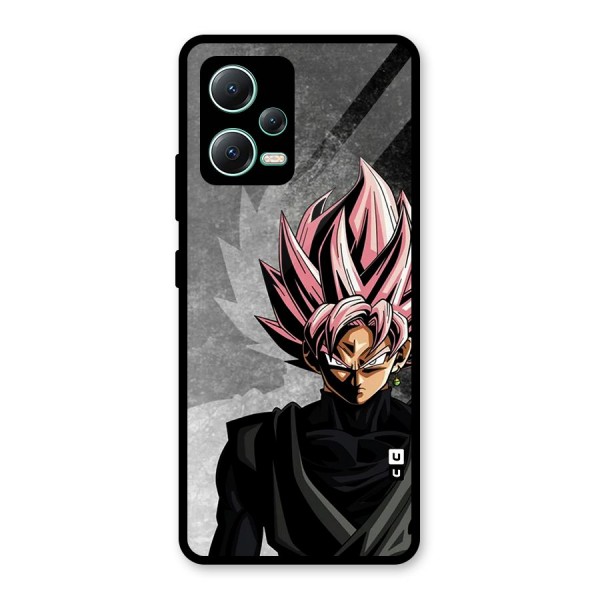 Angry Goku Glass Back Case for Redmi Note 12 5G