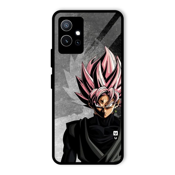 Angry Goku Glass Back Case for Vivo T1 5G