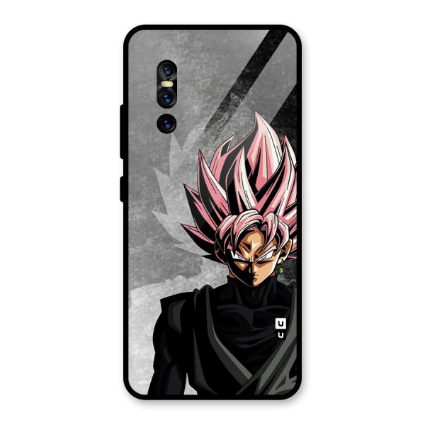 Angry Goku Glass Back Case for Vivo V15 Pro