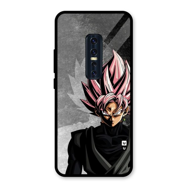 Angry Goku Glass Back Case for Vivo V17 Pro