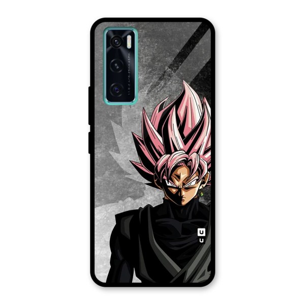 Angry Goku Glass Back Case for Vivo V20 SE