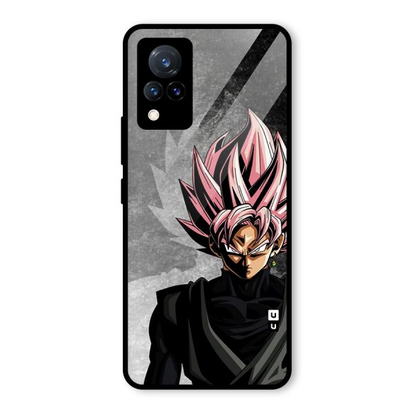 Angry Goku Glass Back Case for Vivo V21 5G