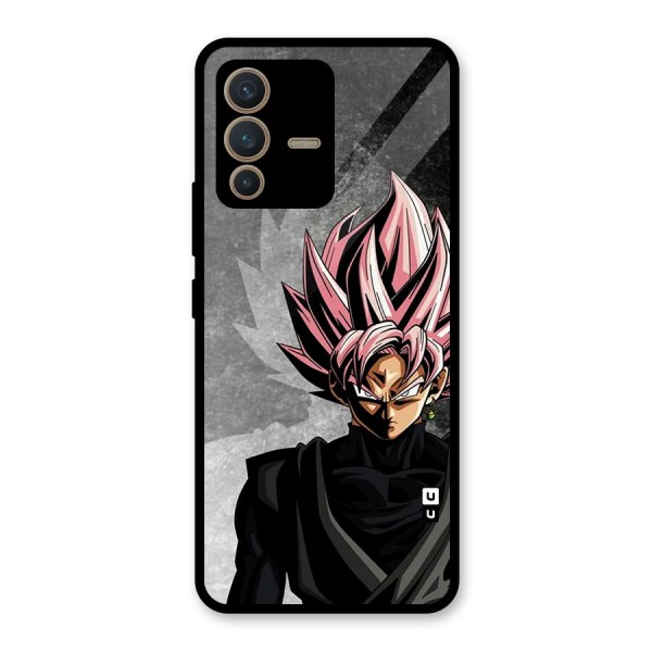 Angry Goku Glass Back Case for Vivo V23 5G