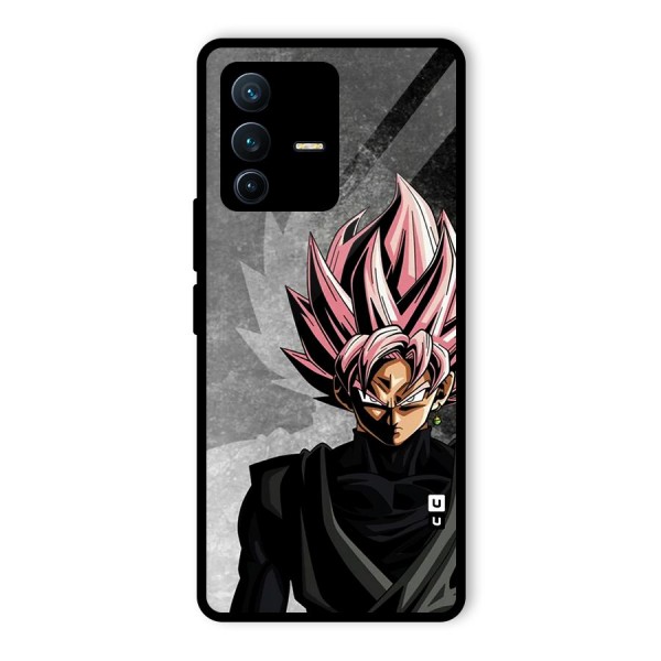 Angry Goku Glass Back Case for Vivo V23 Pro