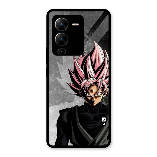 Angry Goku Glass Back Case for Vivo V25 Pro