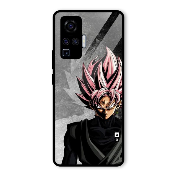 Angry Goku Glass Back Case for Vivo X50 Pro