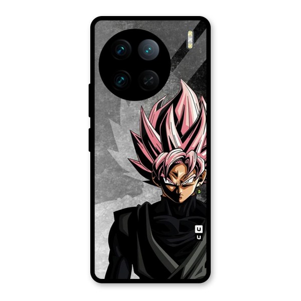 Angry Goku Glass Back Case for Vivo X90 Pro