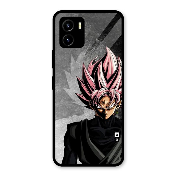 Angry Goku Glass Back Case for Vivo Y15s