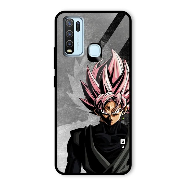 Angry Goku Glass Back Case for Vivo Y30