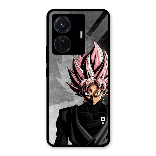 Angry Goku Glass Back Case for Vivo iQOO Z6 Pro