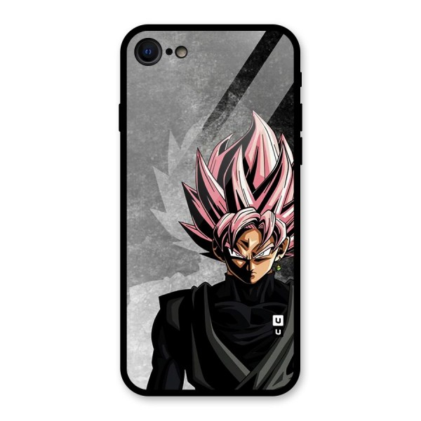 Angry Goku Glass Back Case for iPhone 8