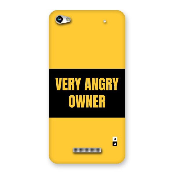 Angry Owner Back Case for Canvas Hue 2 A316