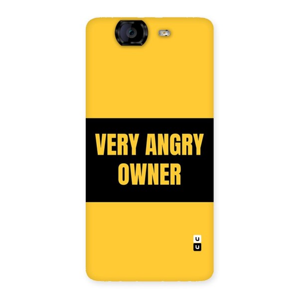 Angry Owner Back Case for Canvas Knight A350