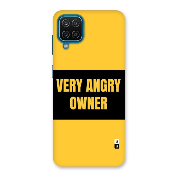 Angry Owner Back Case for Galaxy F12