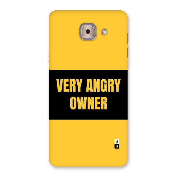 Angry Owner Back Case for Galaxy J7 Max