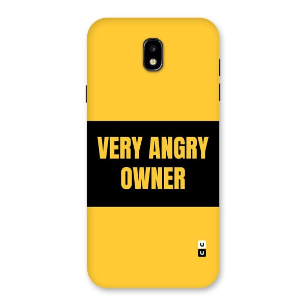 Angry Owner Back Case for Galaxy J7 Pro