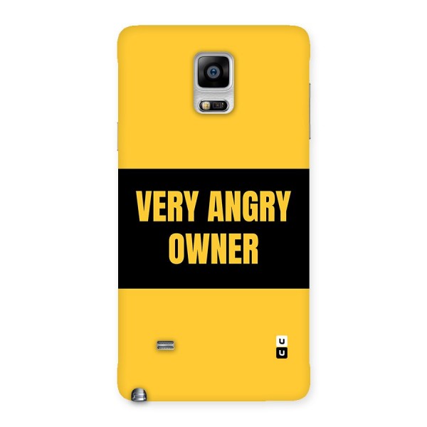 Angry Owner Back Case for Galaxy Note 4