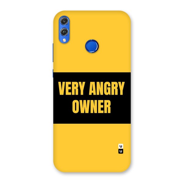 Angry Owner Back Case for Honor 8X
