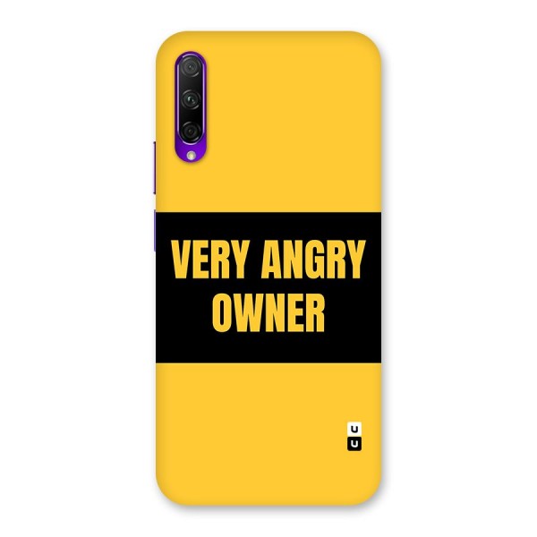 Angry Owner Back Case for Honor 9X Pro