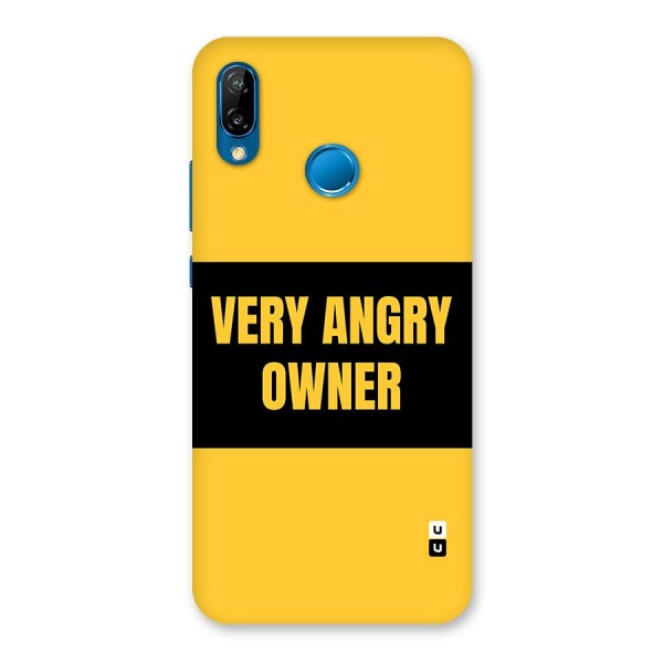 Angry Owner Back Case for Huawei P20 Lite