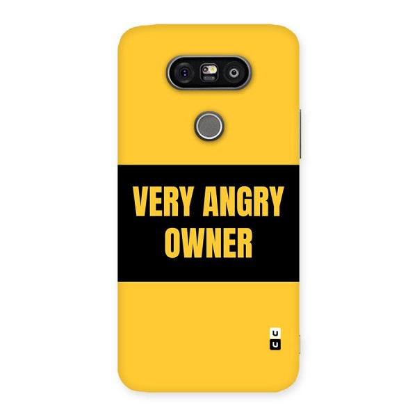 Angry Owner Back Case for LG G5