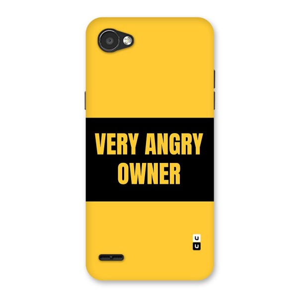 Angry Owner Back Case for LG Q6