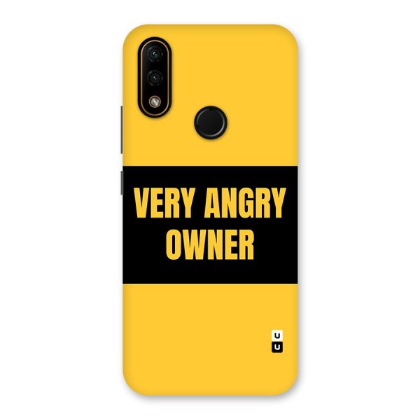 Angry Owner Back Case for Lenovo A6 Note