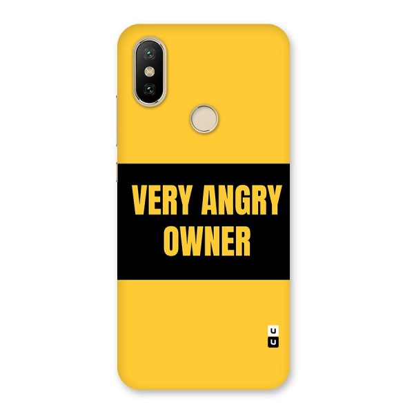 Angry Owner Back Case for Mi A2