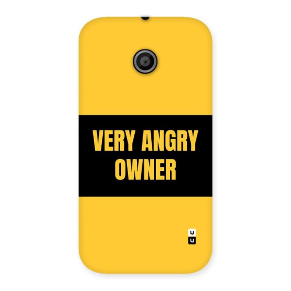 Angry Owner Back Case for Moto E