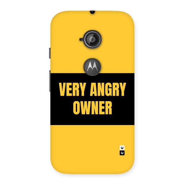 Angry Owner Back Case for Moto E 2nd Gen