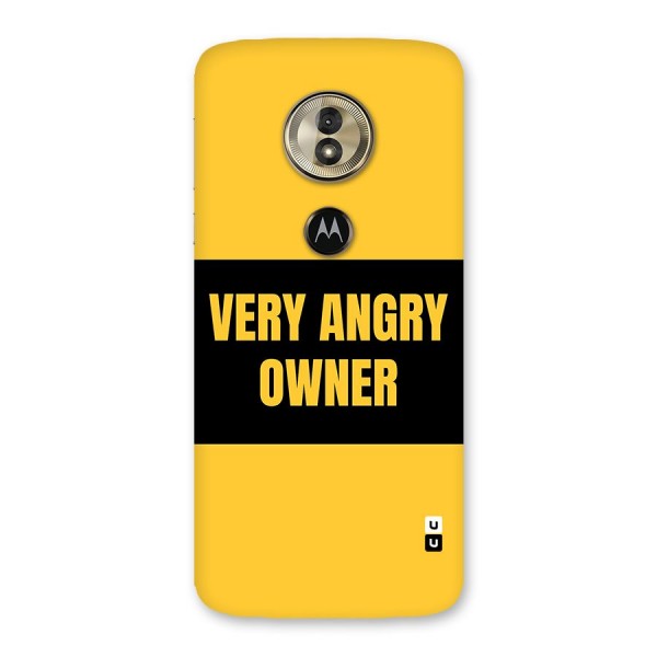 Angry Owner Back Case for Moto G6 Play