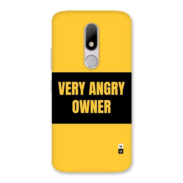 Angry Owner Back Case for Moto M