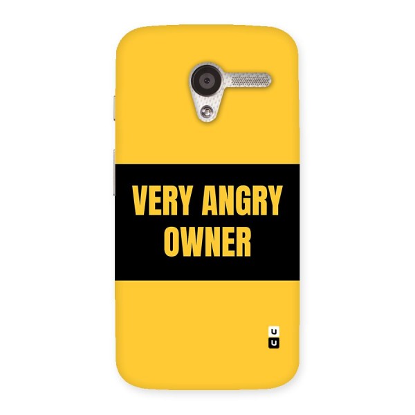 Angry Owner Back Case for Moto X