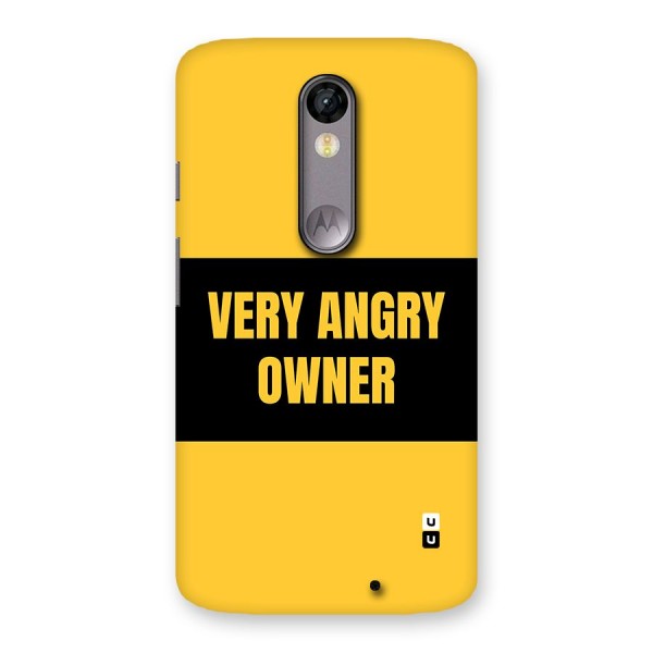 Angry Owner Back Case for Moto X Force