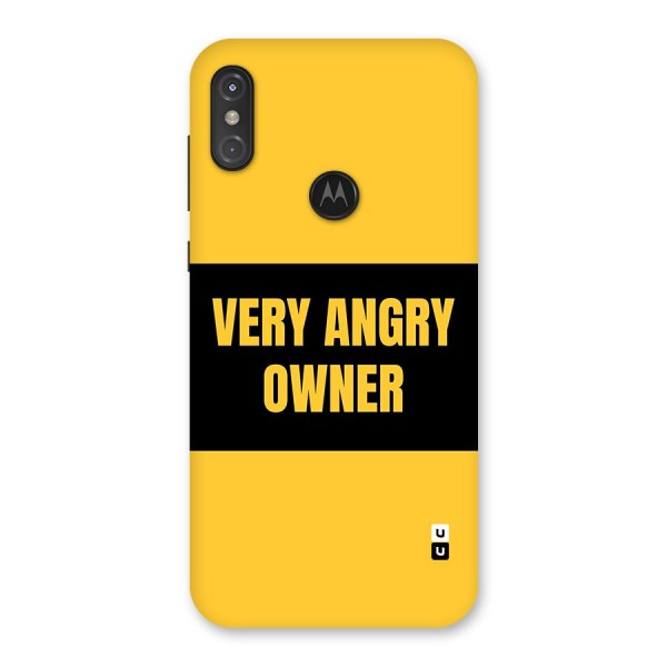 Angry Owner Back Case for Motorola One Power