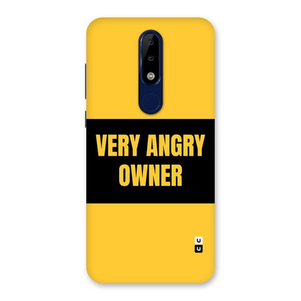 Angry Owner Back Case for Nokia 5.1 Plus