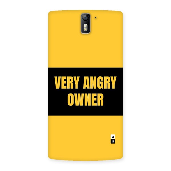 Angry Owner Back Case for OnePlus One