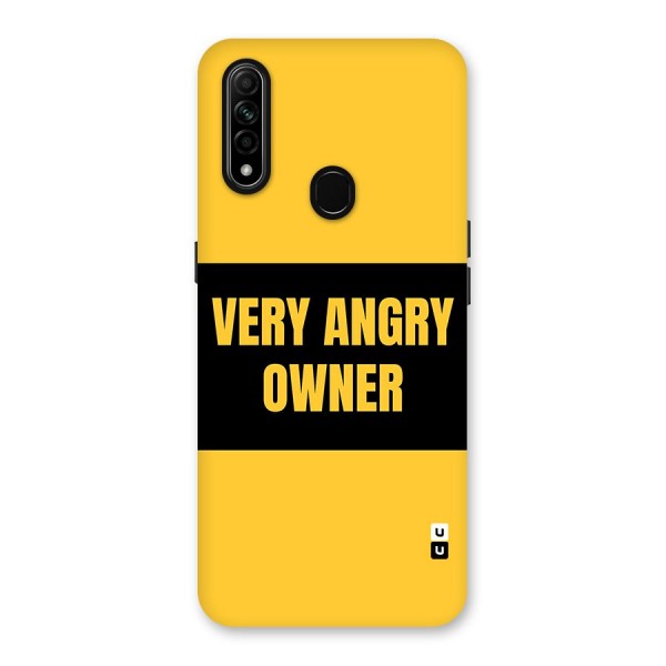 Angry Owner Back Case for Oppo A31