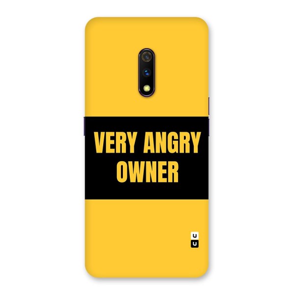 Angry Owner Back Case for Realme X