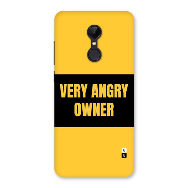 Angry Owner Back Case for Redmi 5