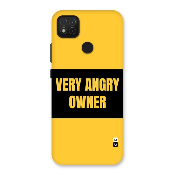 Angry Owner Back Case for Redmi 9 Activ