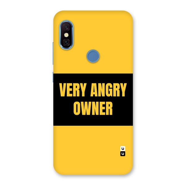 Angry Owner Back Case for Redmi Note 6 Pro