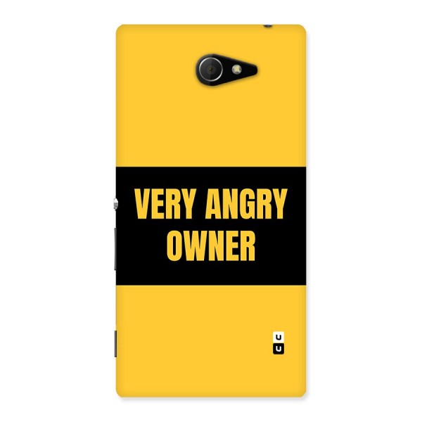 Angry Owner Back Case for Xperia M2